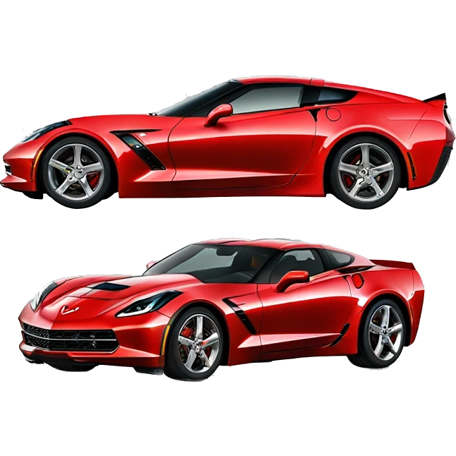 red corvette c7 emoji