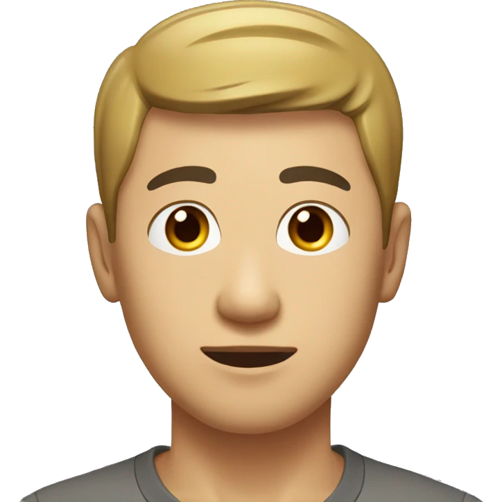 A head and shoulders shot of a 33 year old Asian man, with short black hair,   with brown eyes wearing a t-shirt. emoji
