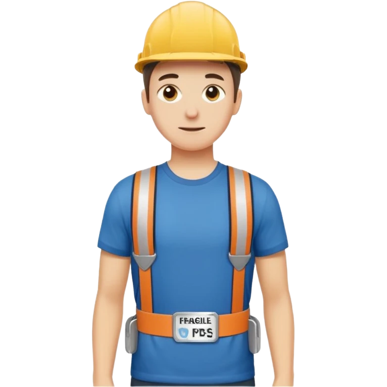 Apartment Mover, Fragile-Label Runner with tape belt. emoji