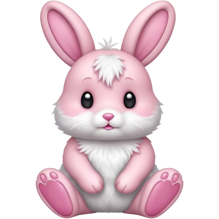 Pink bunny emoji