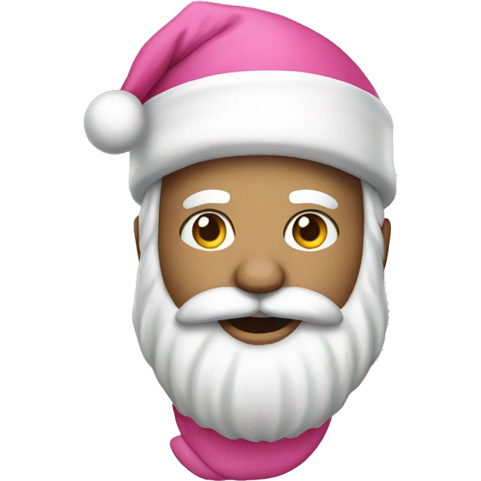 Pink santa emoji