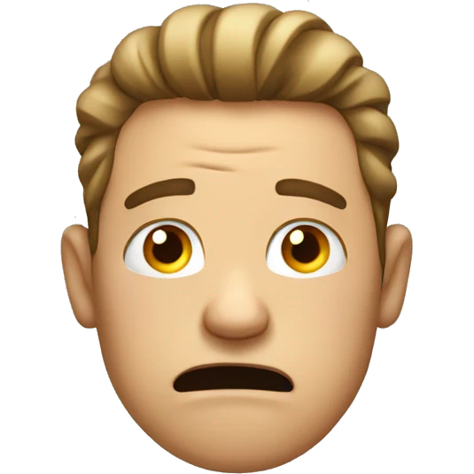 guy stressed emoji