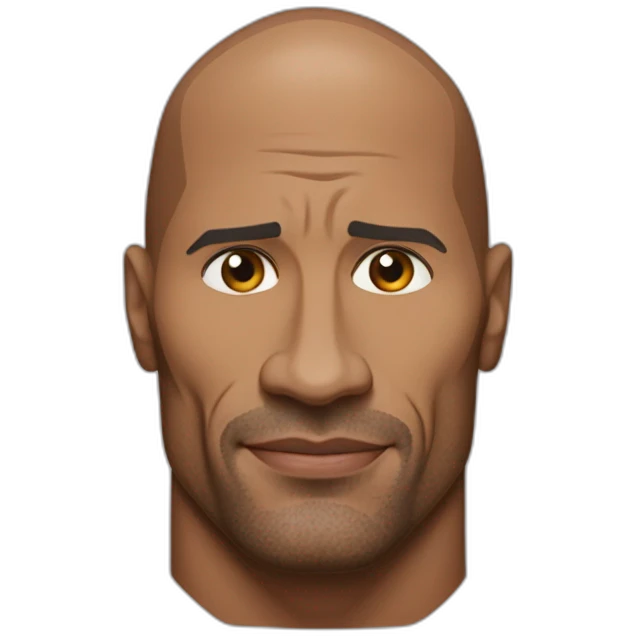 Dwayne Johnson chokbar de bz emoji
