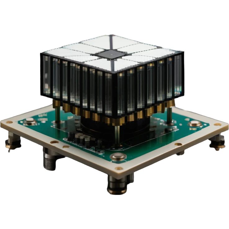 DUV photodetector array identifying biological agents in laboratory setting emoji