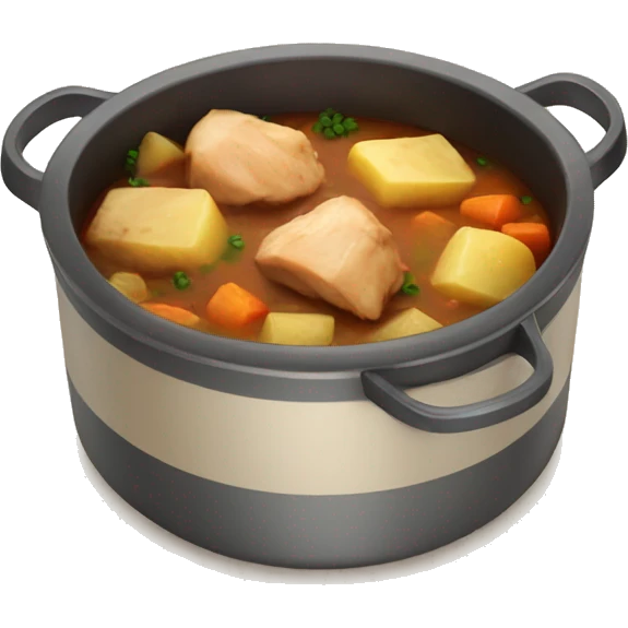 chicken chunk stew with cubed potatoes emoji