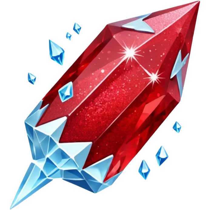 red glitter flocus ice emoji