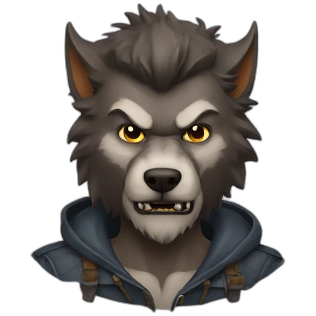 cool werewolf emoji