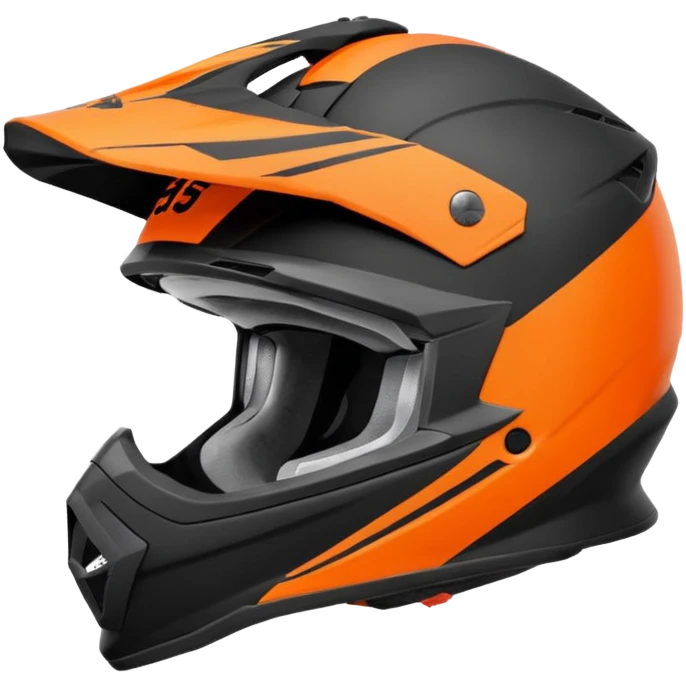 Casque moto cross emoji
