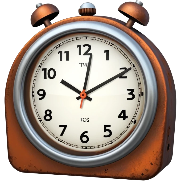 Animated angry ticking time clock emoji
