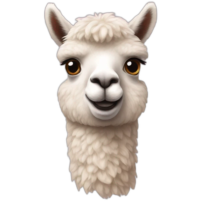 alpaca heart emoji