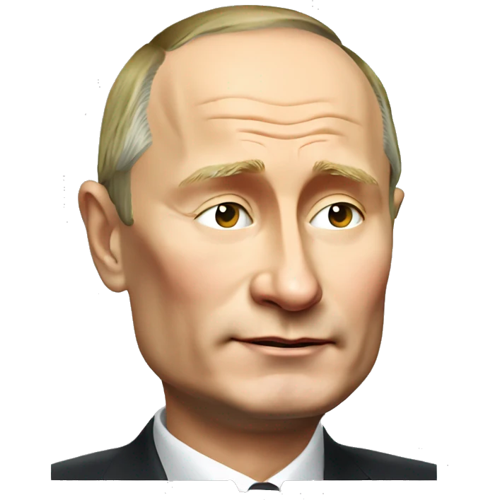 Vladimir Putin with closed eyes emoji