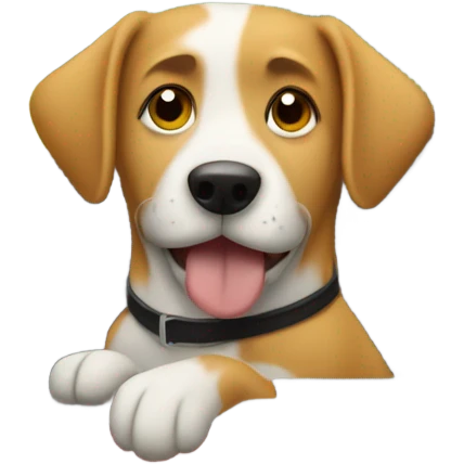 A dog in car emoji