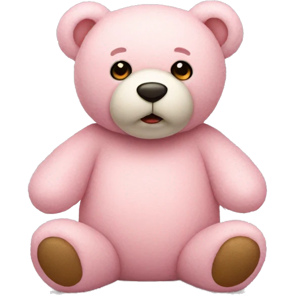 light pink teddy bear emoji