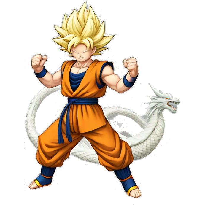 Goku dragon all z emoji