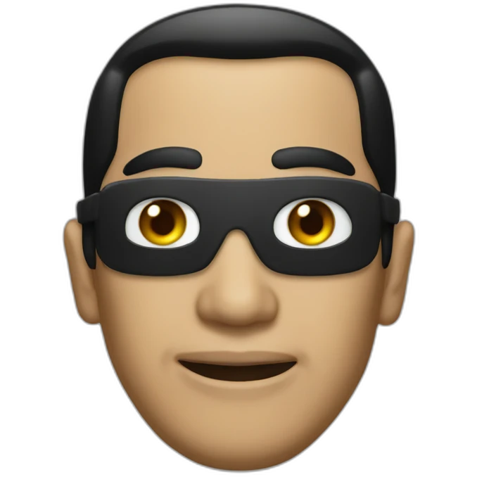 joko widodo with burglar mask emoji
