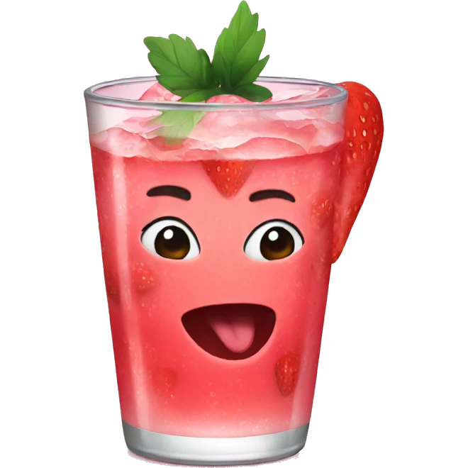 strawberry soda emoji