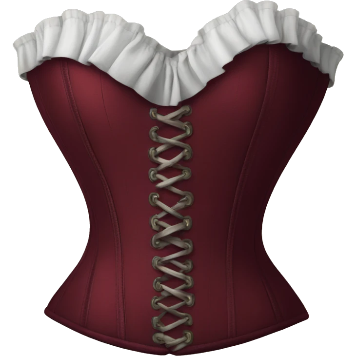 Burgundy corset  emoji