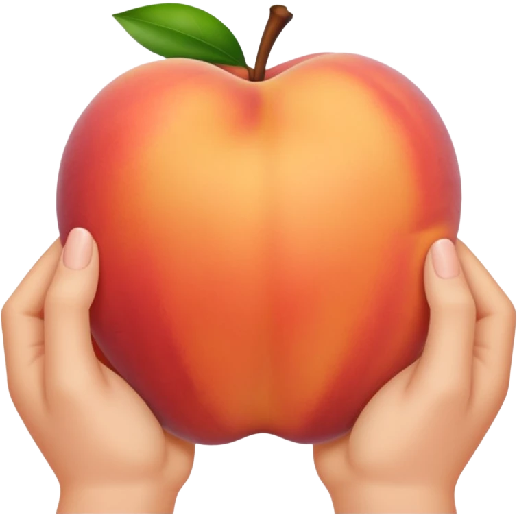 Peach hands  emoji