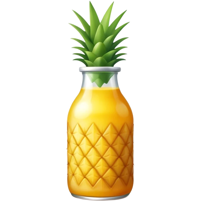 Bottle pineapple juice emoji