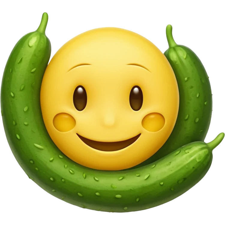 resting yellow smiley face with cucumbers over its eyes emoji