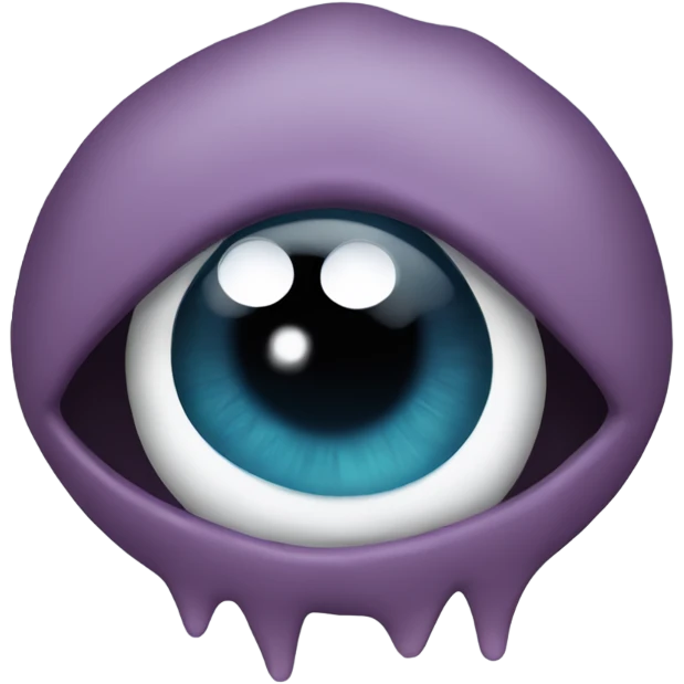 a one eye monster crying emoji