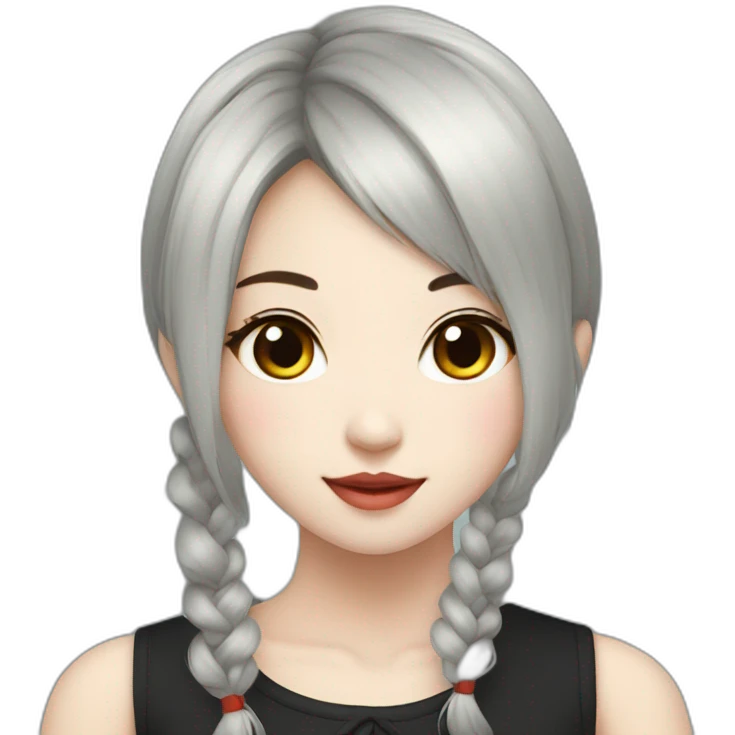 Chinese beautiful girl wear black stocking emoji