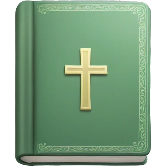 Sage green holy Bible  emoji