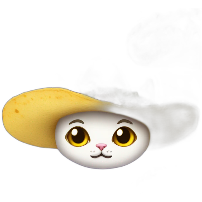 cat head in a tacos emoji