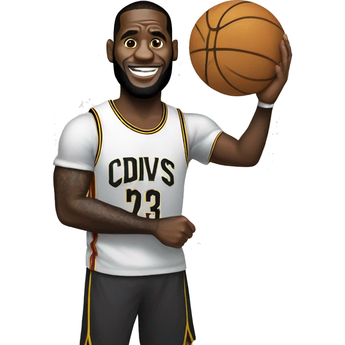 lebron holding noob sign emoji