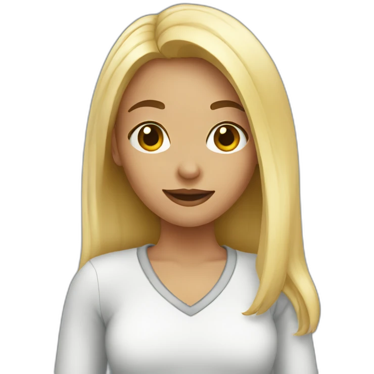 girl taking a selfie emoji