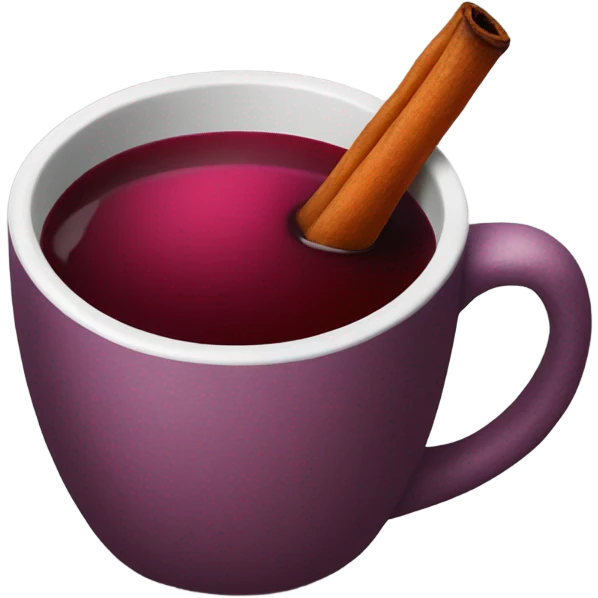 Mulled wine in a mug emoji