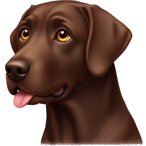 Chocolate Labrador emoji