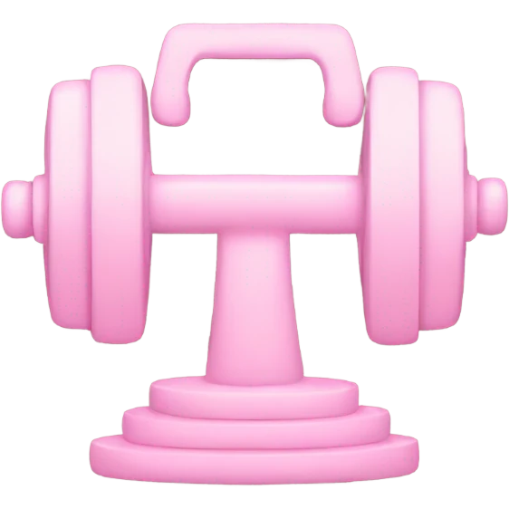 light pink weights emoji