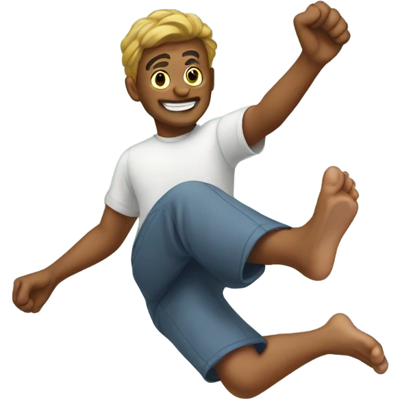 kicking my feet in the air emoji