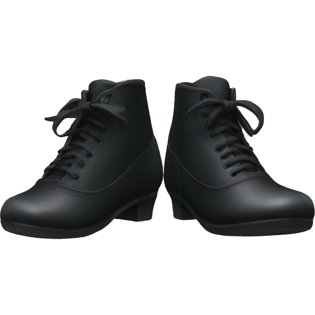 Black dance shoes emoji
