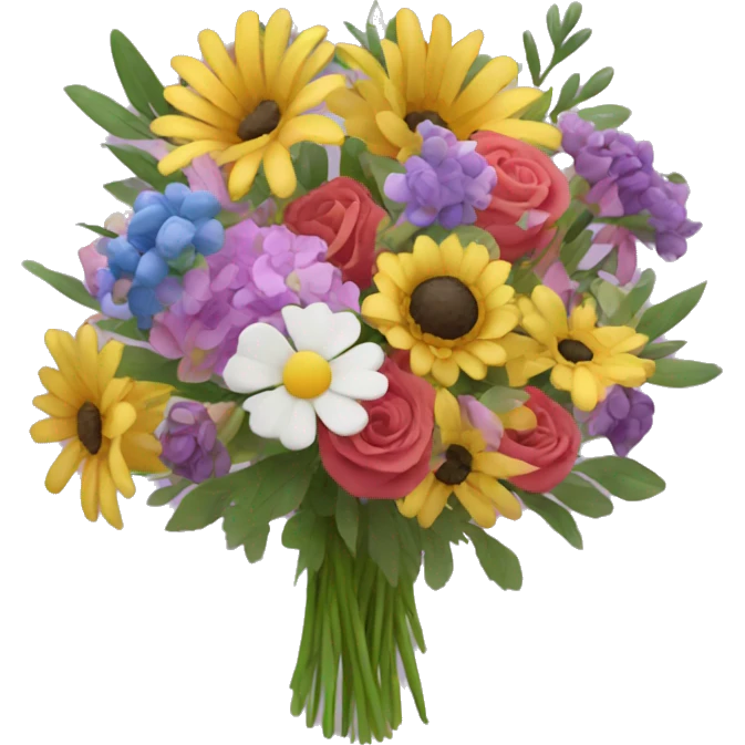 Mixed flower bouquet  emoji