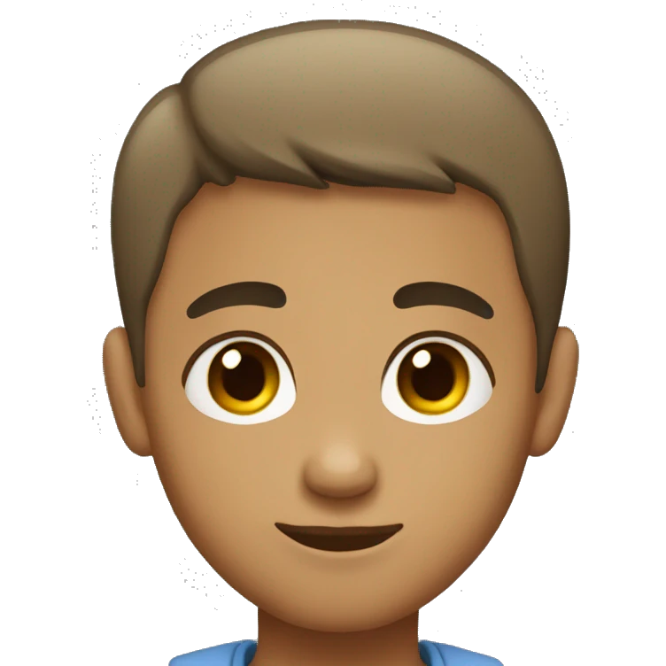 lightskin boy with short hair  emoji