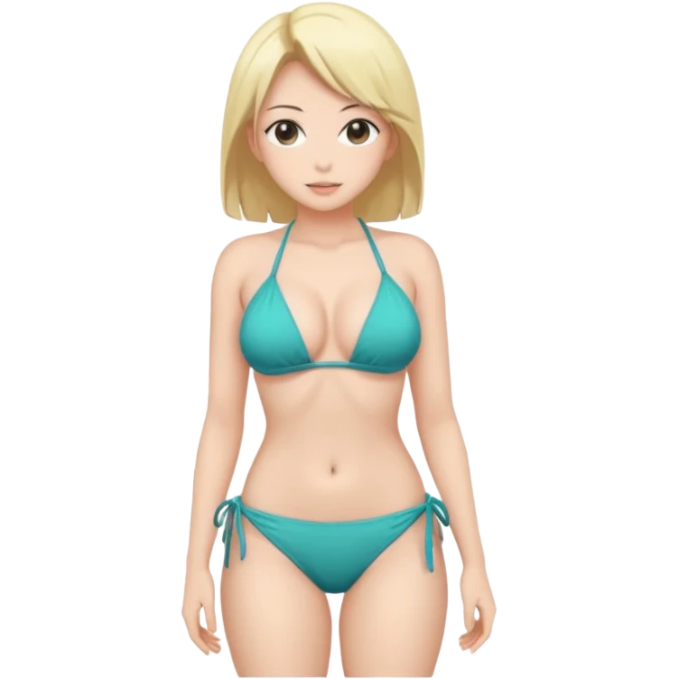 Nakid anime woman full body sexy with big boobies emoji