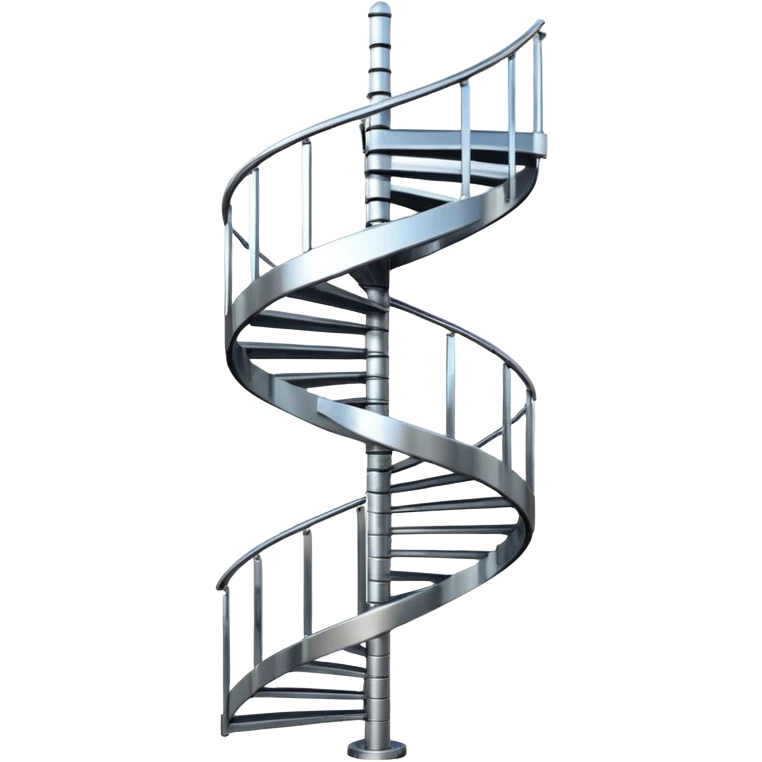 Spiral metal staircase  emoji