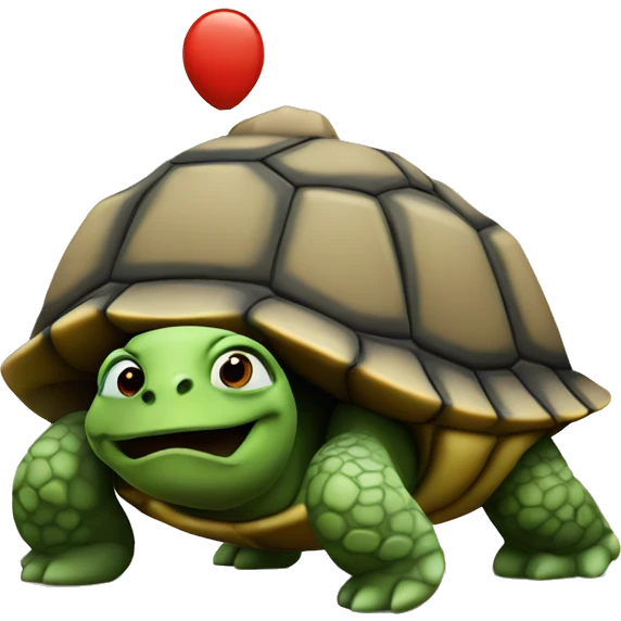 driving turtle emoji