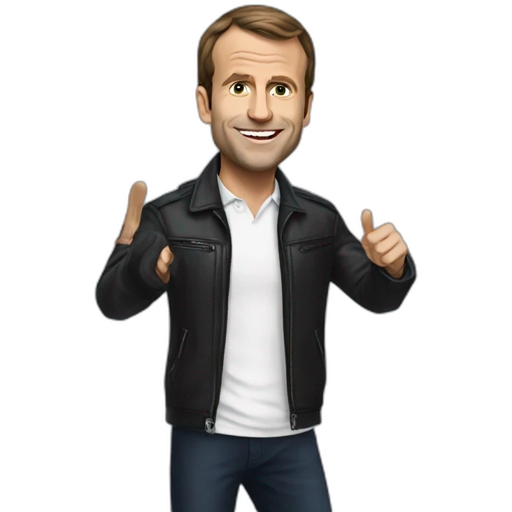 Macron rockstar emoji