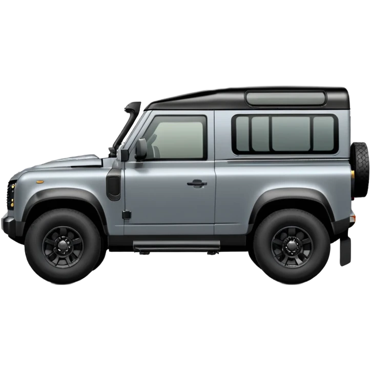2025 my25.5 Landrover Defender in Carpathian Grey with gloss black accents emoji