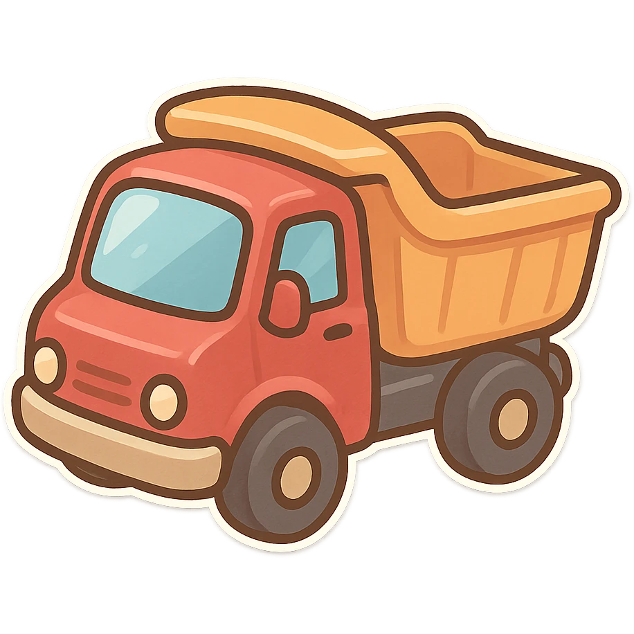 toy truck emoji