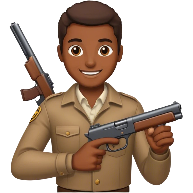 smile with a gun  emoji