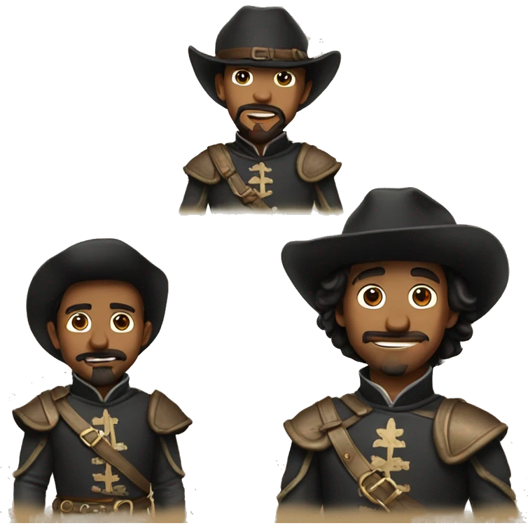 The 3 musketeers emoji