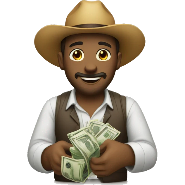 hombre con dinero emoji