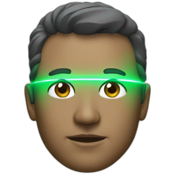 AI with laser emoji