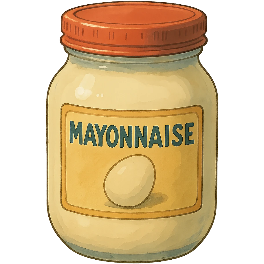 ghibli style mayonnaise jar emoji