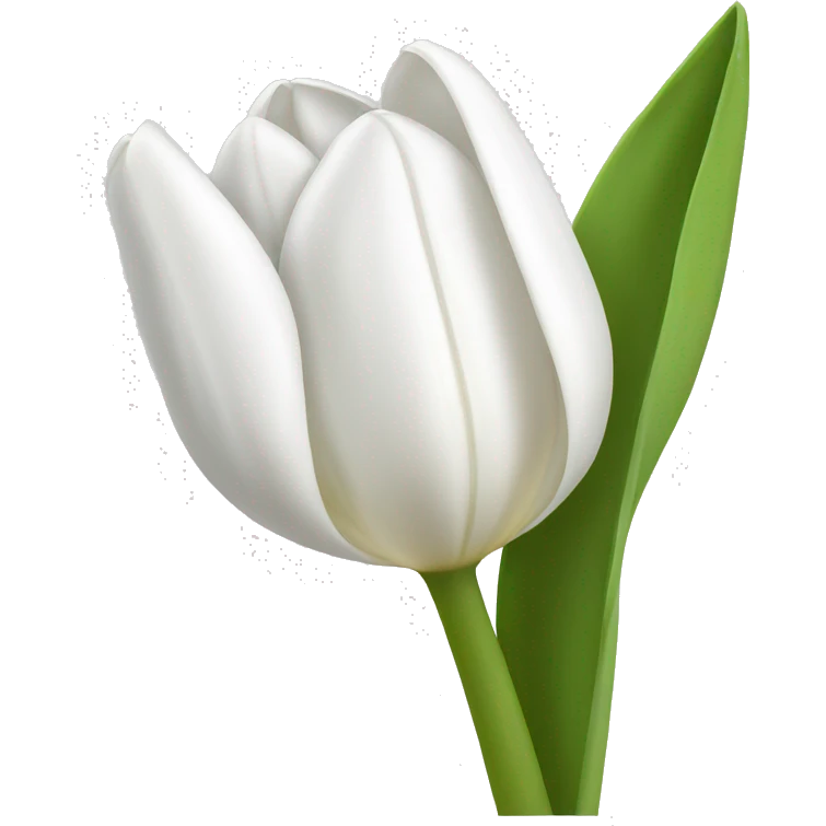 White tulip emoji