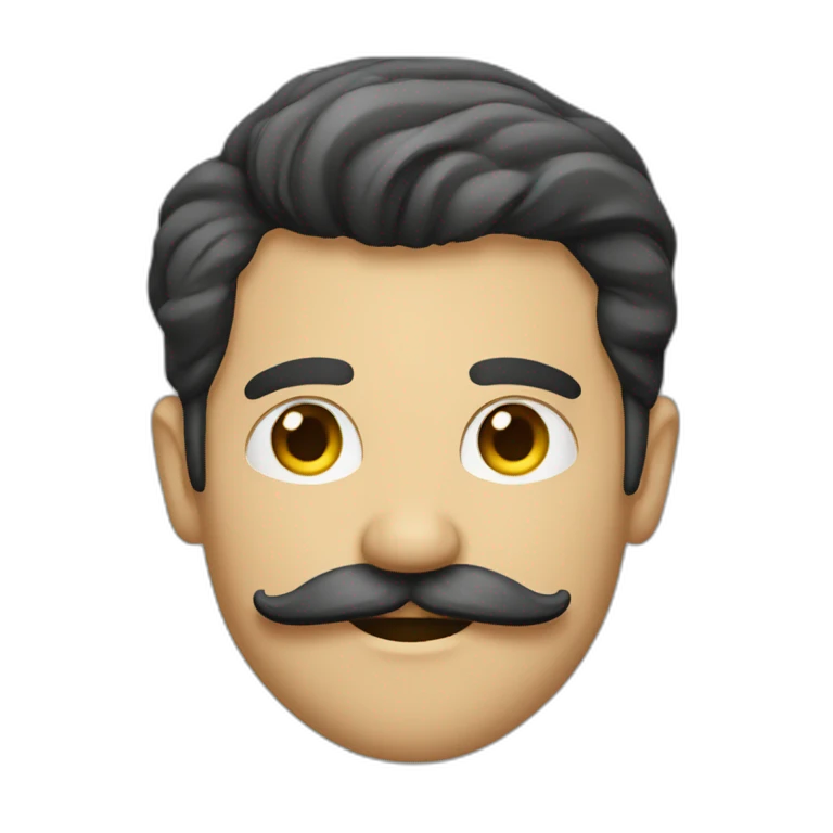 homme avec une petite moustache emoji